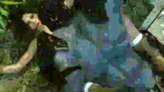 3d Lara Croft Impaled By A Creature!