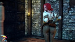 Triss i Geralt ruchają się podczas masturbacji Ciri