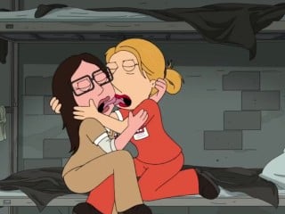 Family Guy Lois And Bonnie Lesbian - Family Guy - Lois Griffin Kisses A Girl In Prison - XAnimu.com