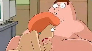 Family Guy 로이스 그리핀 구강 및 항문 빌어 먹