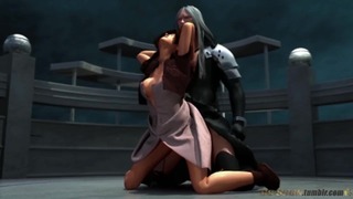 Final Fantasy 7 Aerith and Sephiroth