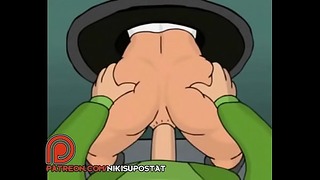 Futurama Порно - Turanga Leela Выебанная в сексе Box + Creampie By Fry