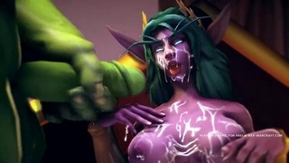 Putain rugueux dans Warcraft 3D Game Parody