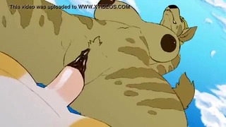 tour d'hyène (poilu yiff animation)