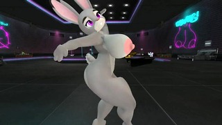 Judy Hopps Big Boobs Dancing in a Stripbar