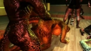 Khajiit & Argonian Orgy 3