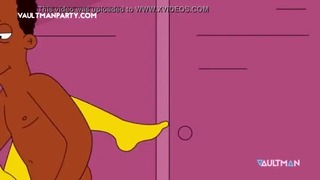 Marge Simpson tradisce Homer con cazzo negro