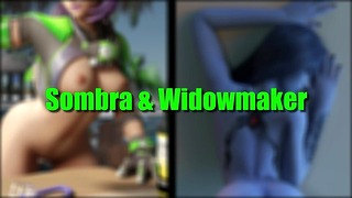 Sombra x Widowmaker Moaning Compilation