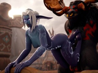 Warcraft nightborne tauren animation 3mins xxx pic