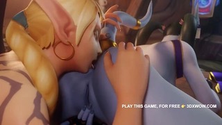 Warcraft Sex Elf X Draenei Lesbians Lick