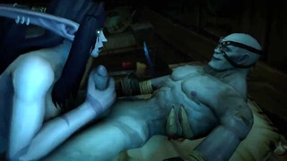 World Of Warcraft Bones An Night Elf