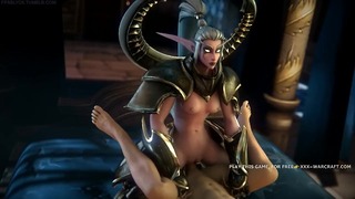 World Of Warcraft 暗夜精灵，阿莱克塔萨，3d 色情音效