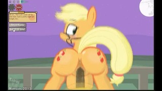 My Little Pony Applejack Perde a Buceta em um Jogo de Pôquer Animação 2D