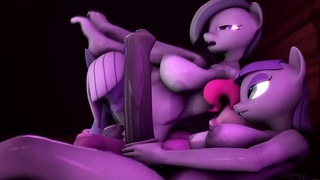 Futa My Little Pony 3D-Mädchen wilde Fick-Orgie