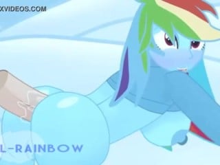 Big Titty Porn Rainbow Dash - My Little Pony Rainbow Dash Doggystyle Anal Fucking - XAnimu.com