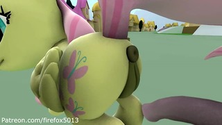 Flutterfuck ass fucked MLP
