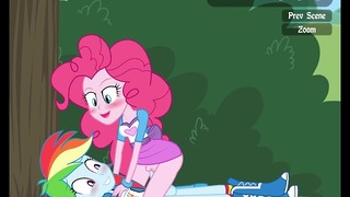 Futa Rainbow Dash ve Pinkie Pie PeachyPop34