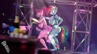 Futa Rainbow Dash Twerk Club [Завиване сSFM]
