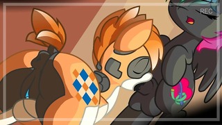 My Little Pony Futanari Žhavá animace s výstřikem a smyslným sexem