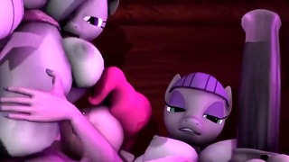 My Little Pony Futanary Seks Partisi Yüksek Kaliteli 3D Animasyon