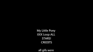 My Little Pony XXX 루프 모든 별!