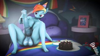 Futa de aniversário do Rainbow Dash [ScrewingWithSFM]