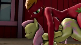 My Little Pony Futanari Outdoor Creampie in a Barn