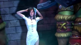 Ada Wong geneukt door twee Warcraft Orcs