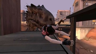 Claire gegen die I. rex Vore Animation (ohne Ton)
