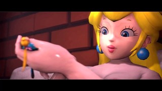 Giantess Peach uses Samus & Princess Zelda as Dildo