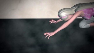 Giant woman ate a poor man
