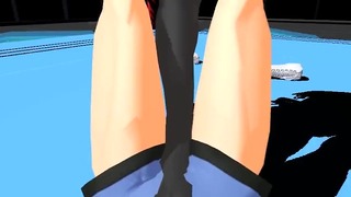 MMD kneesock trample
