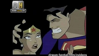Liga de la Justicia Porno - Superman para Wonder Woman