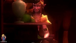 Link wird betrogen, Prinzessin Zelda nimmt Ganons Schwanz - Legend of Zelda (Rule 34)