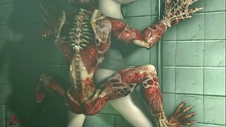 RESIDENT EVIL 2 REMAKE: Licker et Claire Redfield