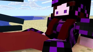 Minecraft Divertimento in spiaggia [endie X Squid]
