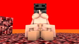 Minecraft Reverse Cowgirl Quickie in Nether