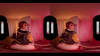 Borderlands 트리플 엑스 Cosplay VR 섹스 – 가상 현실 섹스의 노골적인 크림슨 해적!