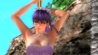 Dead Or Alive 5 1.09 - Ayane Pole Dancing At The Beach W / Hot Outfits # 1