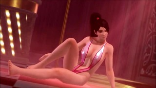 Dead Or Alive Momiji Striptease and Poledance