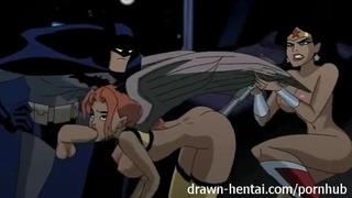 Hawkgirl Gets Tag Teamed By Batman and Wonder Woman