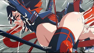 Kill La Kill Ryūko Matoi scopa con i tentacoli