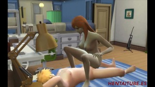 Bleach Orihime és Ichigo kemény szex a hálószobában