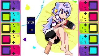 pixel Anime Pastel de crema de culo de trampa