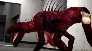 Scp Foundation 939 Creature Red Lizard Dragon baise