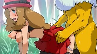 Pokumon Ash Having A Good Time With Serena Purn - Pokemon Serena Hentai porn videos - XAnimu.com