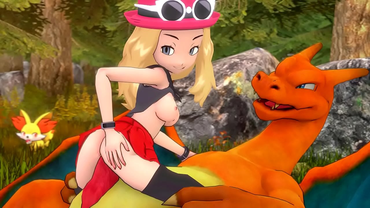 Serena Catching A Crazy Charizard - XAnimu.com