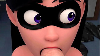 Animation porno chaude Violet Parr