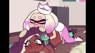 (lyd) Marina modtager kneppet bagfra af Pearl - Splatoon 2