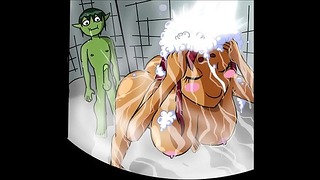 Teenage Titans Văn hóa Ngạc nhiên 2 khi tắm Tình dục